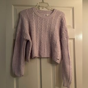 hollister lilac cropped sweater- size XS